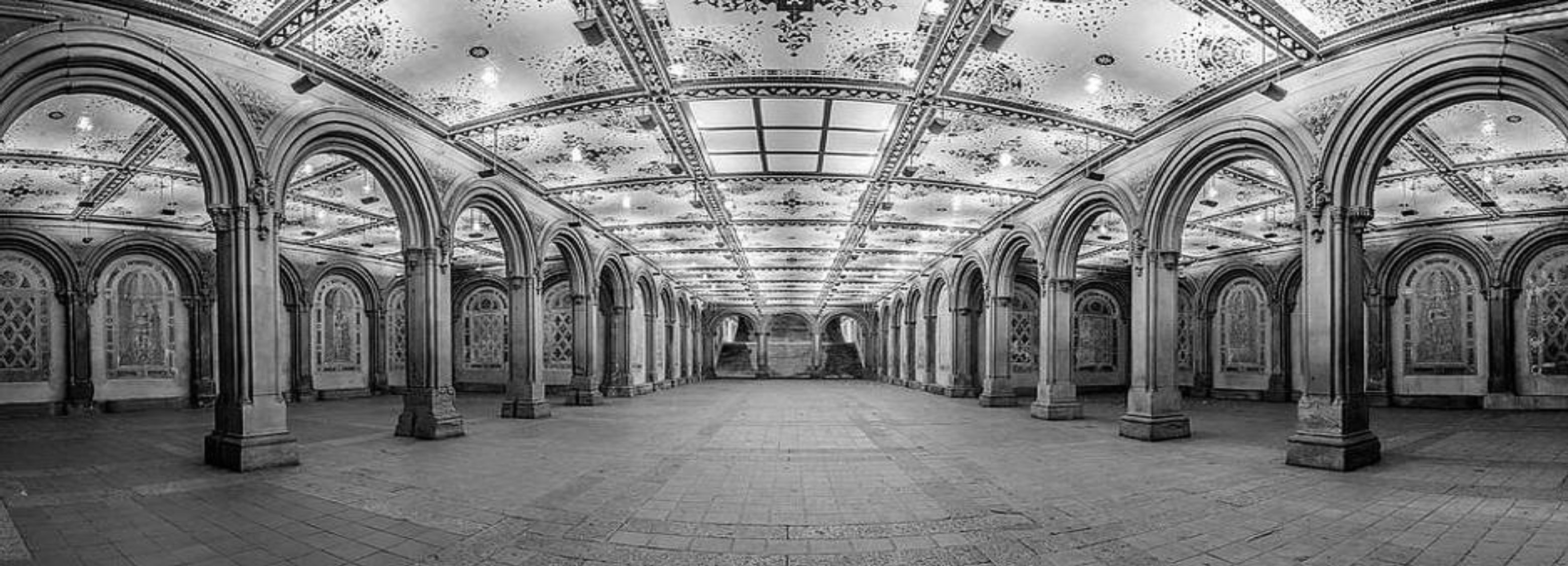 Bethesda Terrace in Central park New York City, New York. stock photo -  OFFSET